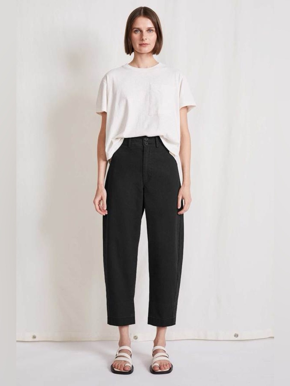 Apiece Apart Mari Barrel Pants In Black
 (size 4)